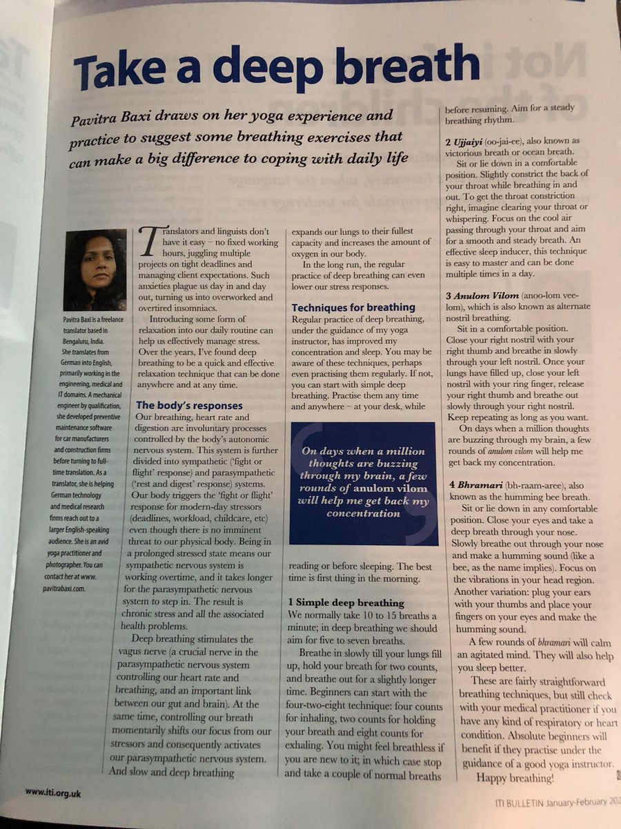 Finally here! My first article in the ITI bulletin. Thank you so much. <a href="/ITIBulletin/">ITI Bulletin</a> @RadhikaHolm