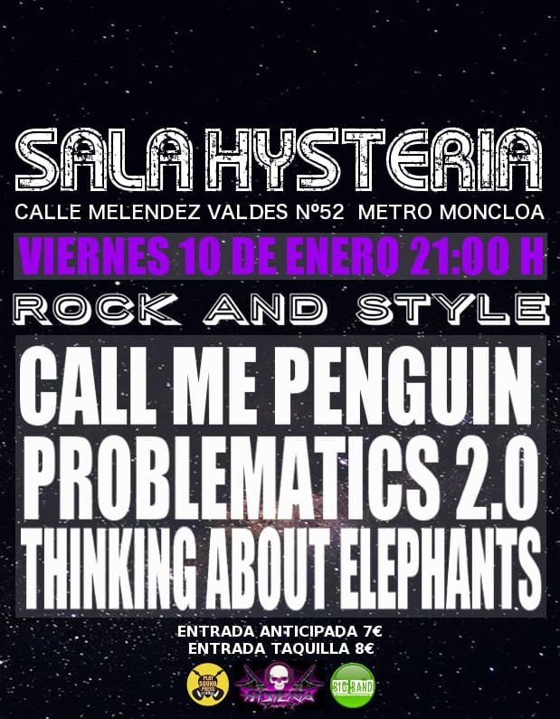 ProblematicsR's tweet image. Nos vemos esta noche amig@s!!
#GoProblematics #RockandRoll #10Enero #salahisteria #bigbandmusic