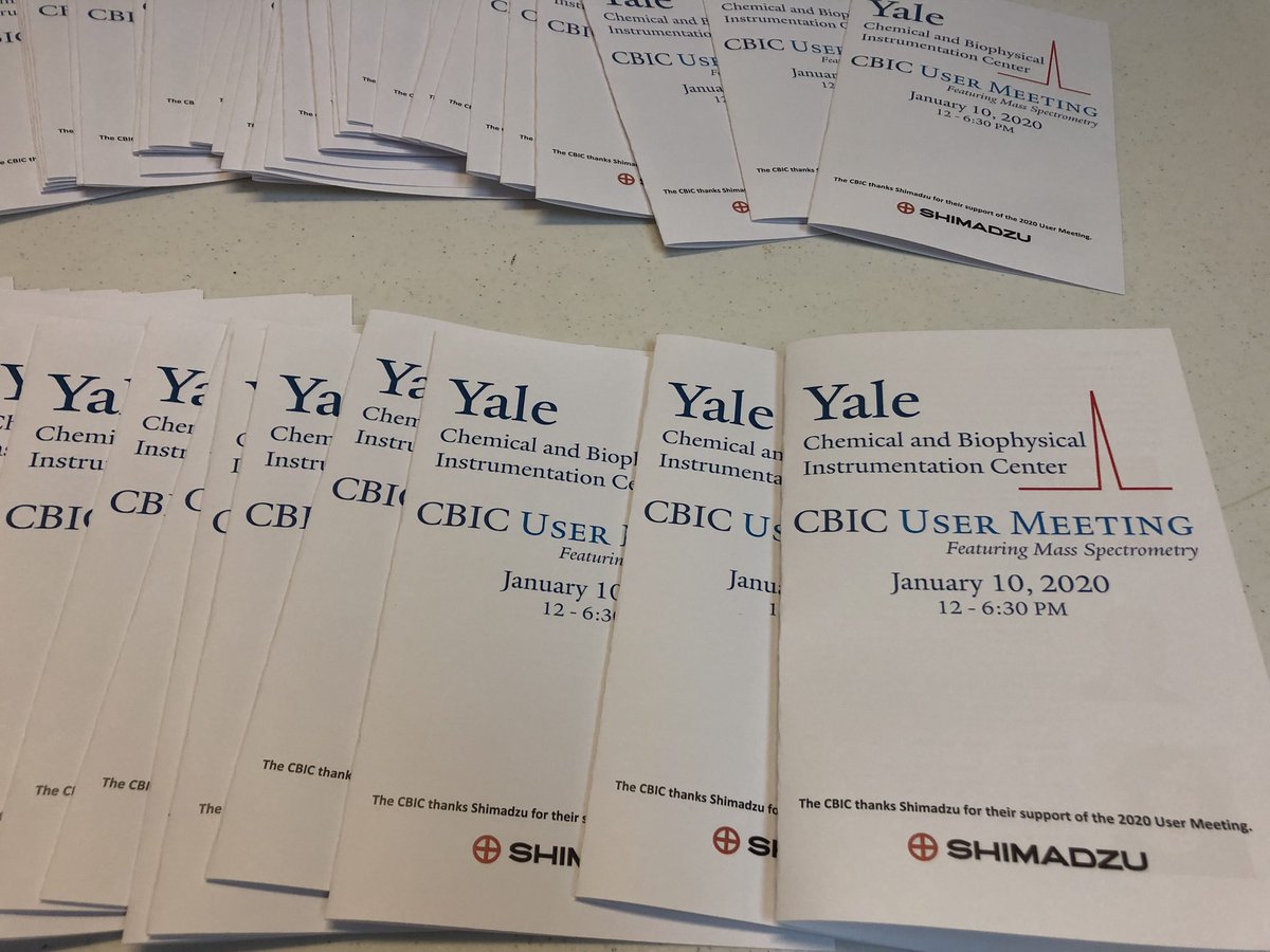 We’re excited to host our #CBIC2020 User Meeting <a href="/YaleChem/">Yale Chemistry</a>! We are lookin forward to today events.