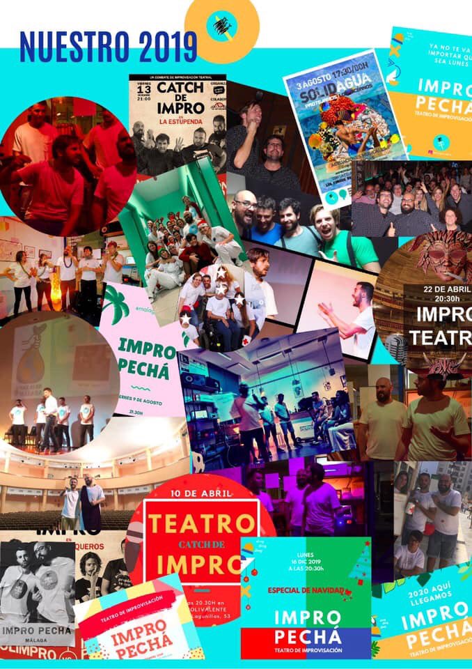 ¡¡Nuestro 2️⃣0️⃣1️⃣9️⃣!!
🥰¡¡Gracias, gracias y GRACIAS!!🥰.
Hagamos juntxs que 2020 sea igual o mejor🎭💃🥳.
Impro Pechá🐟🐟🐟🐟