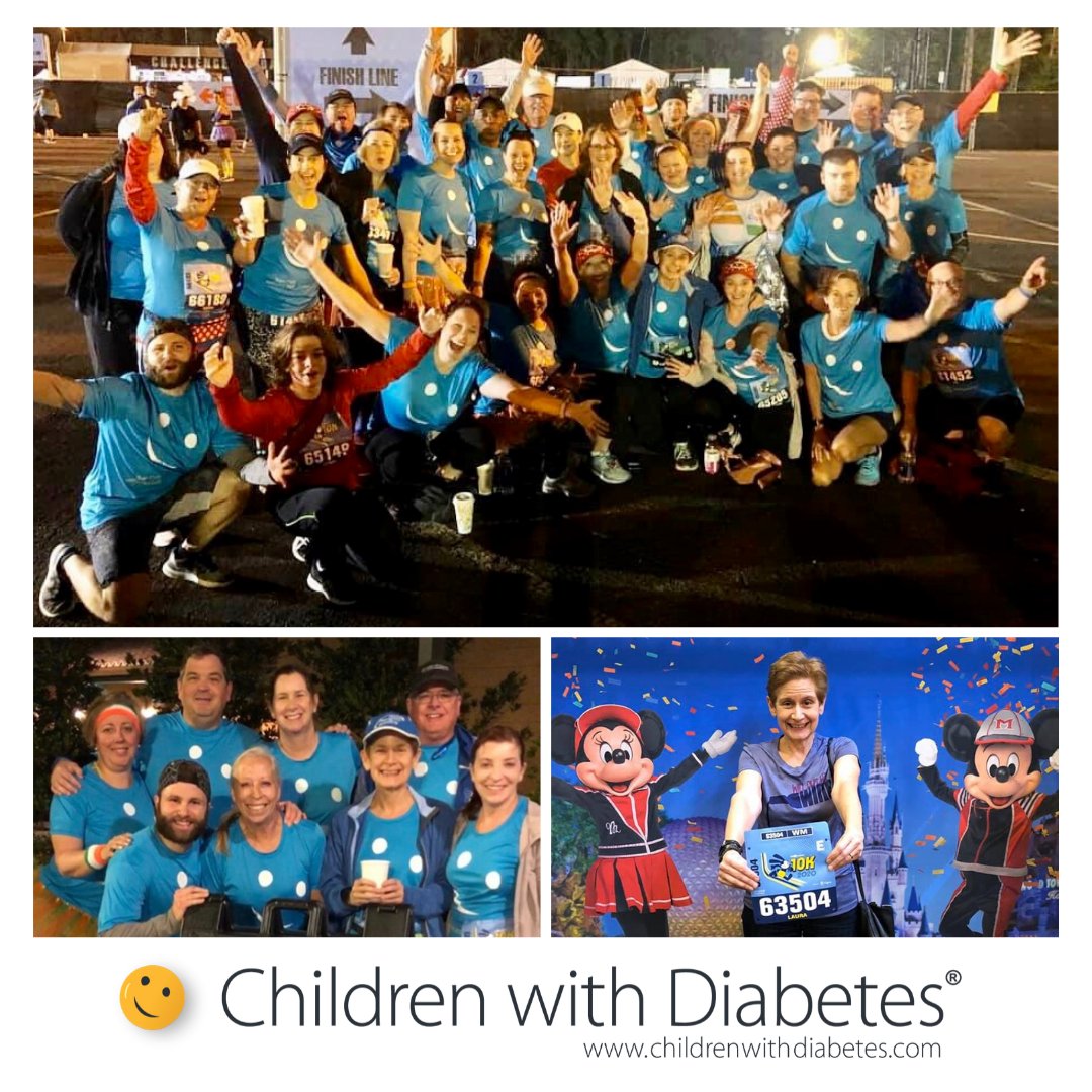 cwdiabetes's tweet photo. Way to go, #TeamCWD! We had 40 runners (plus cheering squad) at the #Disney10k this morning! Team members participated as a fundraiser raising money for CWD and they have raised $20,000...and counting! https://t.co/49mfnqQFt9
#cwdiabetes #diabetesdoesntstopme #teamcwd #Disney10k https://t.co/Q8Ra5hZcXY