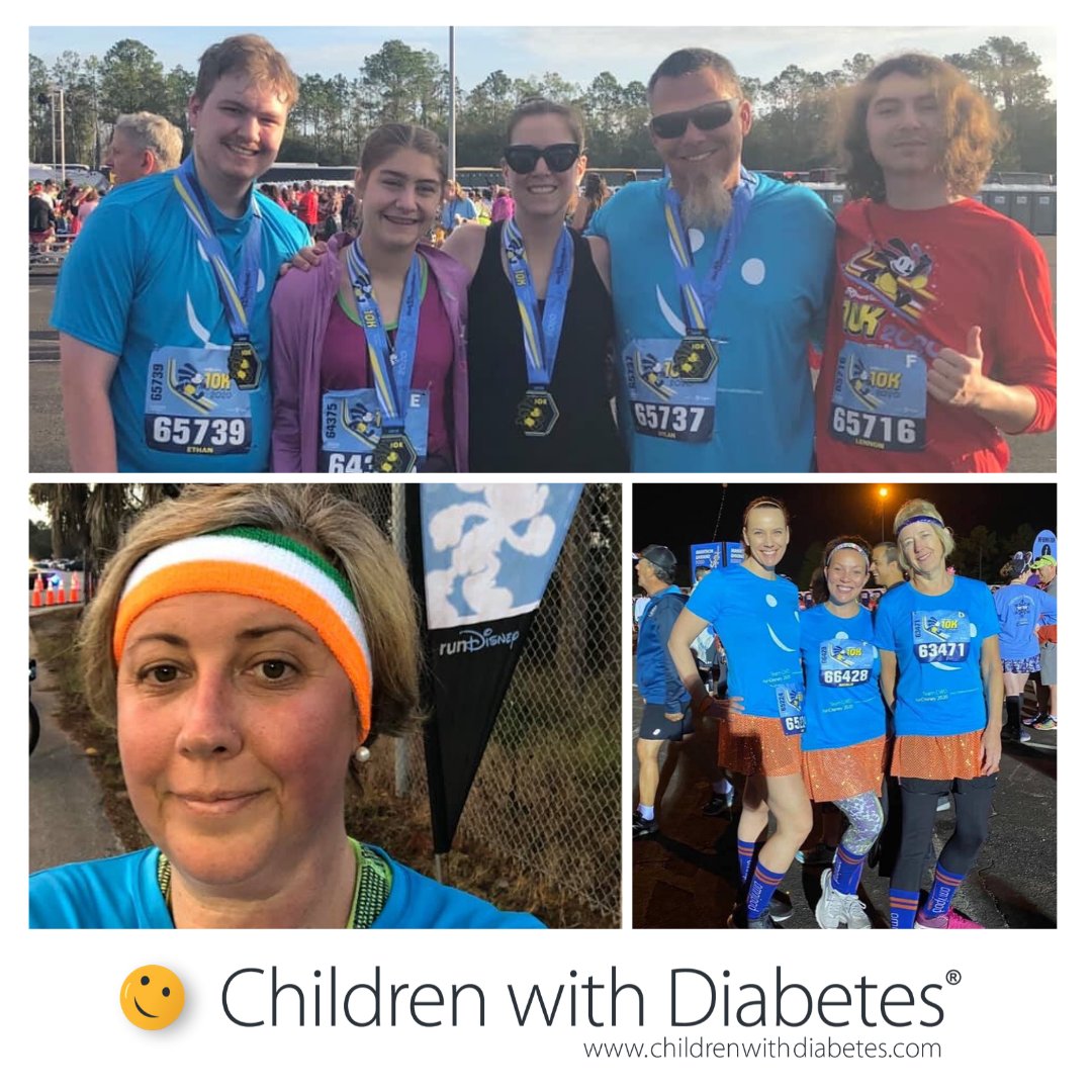 cwdiabetes's tweet photo. Way to go, #TeamCWD! We had 40 runners (plus cheering squad) at the #Disney10k this morning! Team members participated as a fundraiser raising money for CWD and they have raised $20,000...and counting! https://t.co/49mfnqQFt9
#cwdiabetes #diabetesdoesntstopme #teamcwd #Disney10k https://t.co/Q8Ra5hZcXY