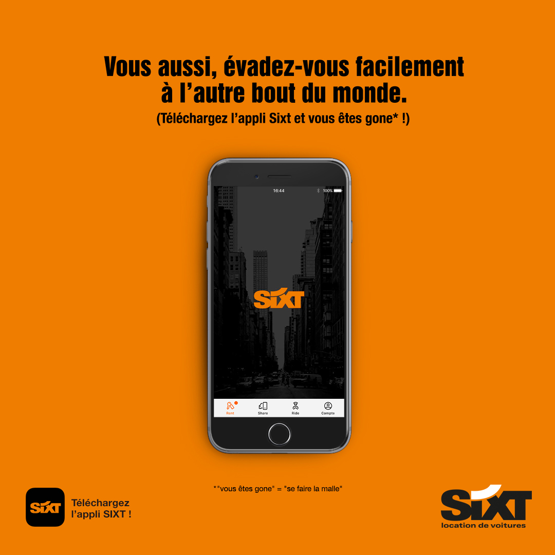 SixtFR's tweet photo. Il n'a jamais été aussi simple de se faire la malle 📲🚗💨🙌🏻

Téléchargez l'appli SIXT sur votre smartphone #SixtRent https://t.co/jXeuviok7Q
