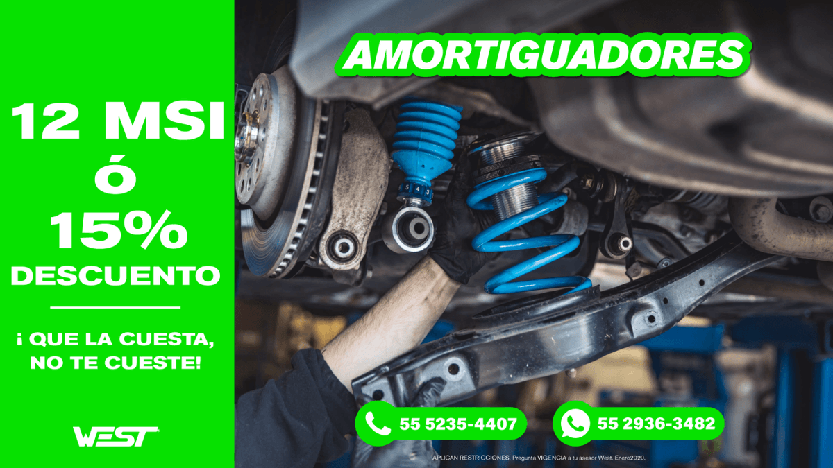 west_mexico's tweet photo. Aprovecha que nuestras promociones continuan.
Todos los servicios y llantas, están a 12 MSI o 15% de descuento con cualquier forma de pago.

Pregunta a tu asesor WEST😉
Recuerda que tenemos servicio a domicilio. https://t.co/YFBRZUMUKf