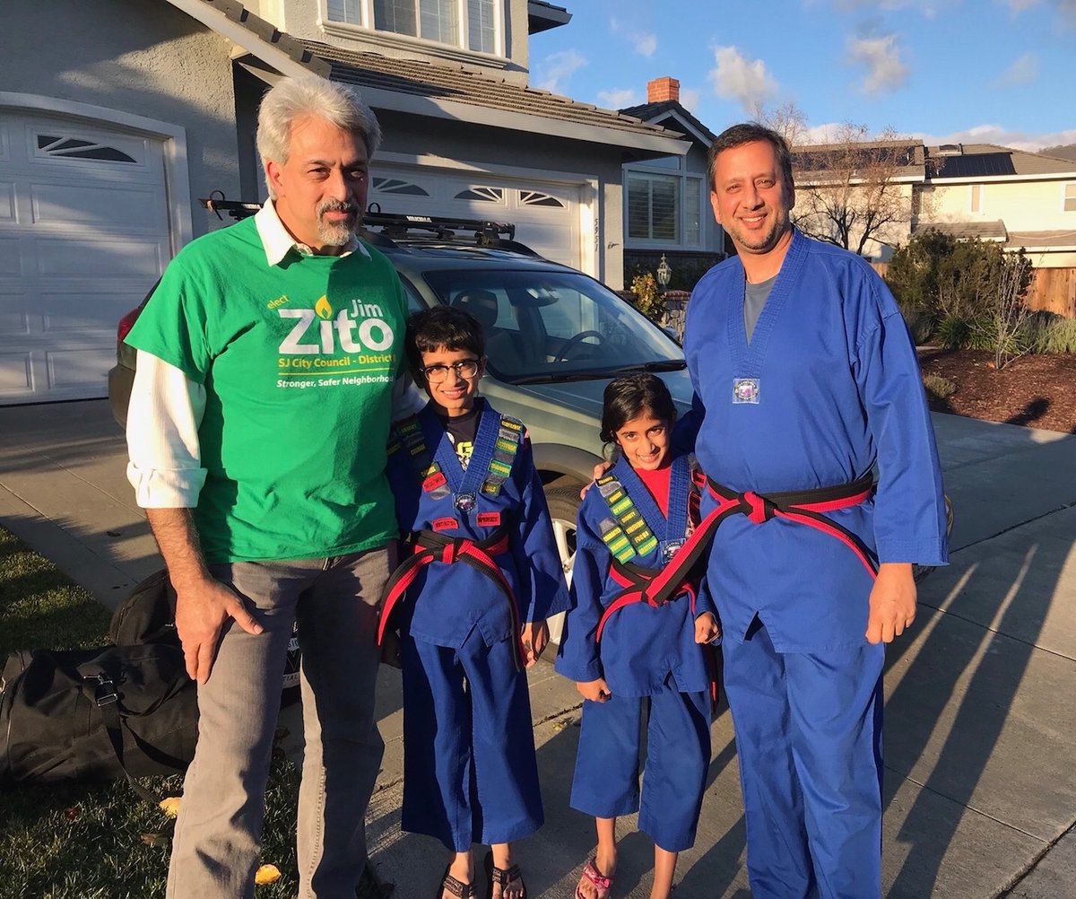 VoteJimZito's tweet photo. The best thing abt canvassing for SJ City Council is meeting the wonderful families in District 8.

Your concerns for a safe &amp; secure neighborhood are the fundamental principle on which I’m running.

Your questions abt affordable housing &amp; reducing traffic  are a priority for me. https://t.co/c3FxIhp20x