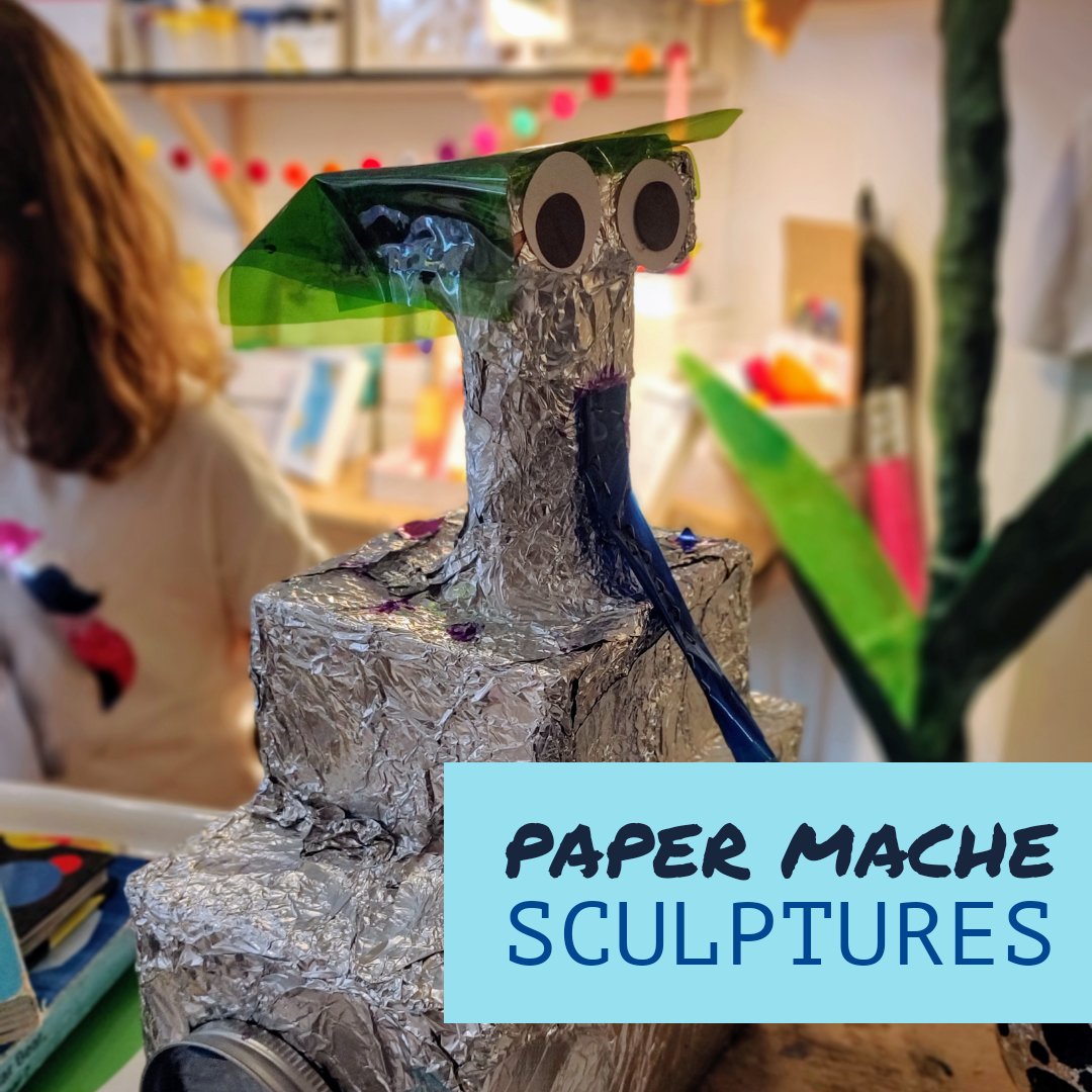 Paper mache sculptures 