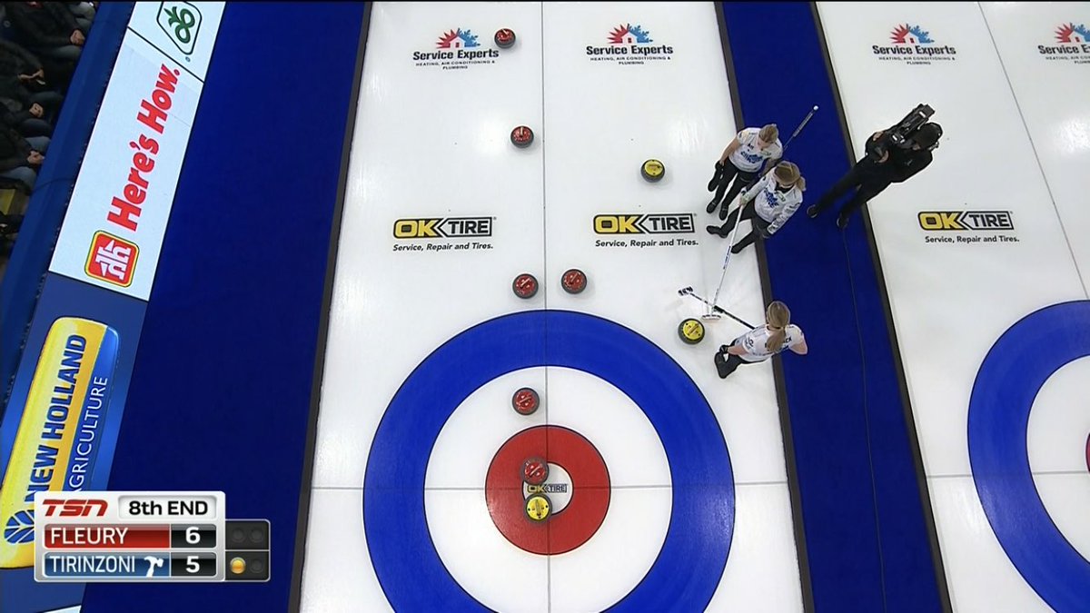 ciaomichaella's tweet image. Silvana &amp;amp; Sara discussing what to do before skip’s last stone... it’s a close one #TeamEurope #curling #ContCup