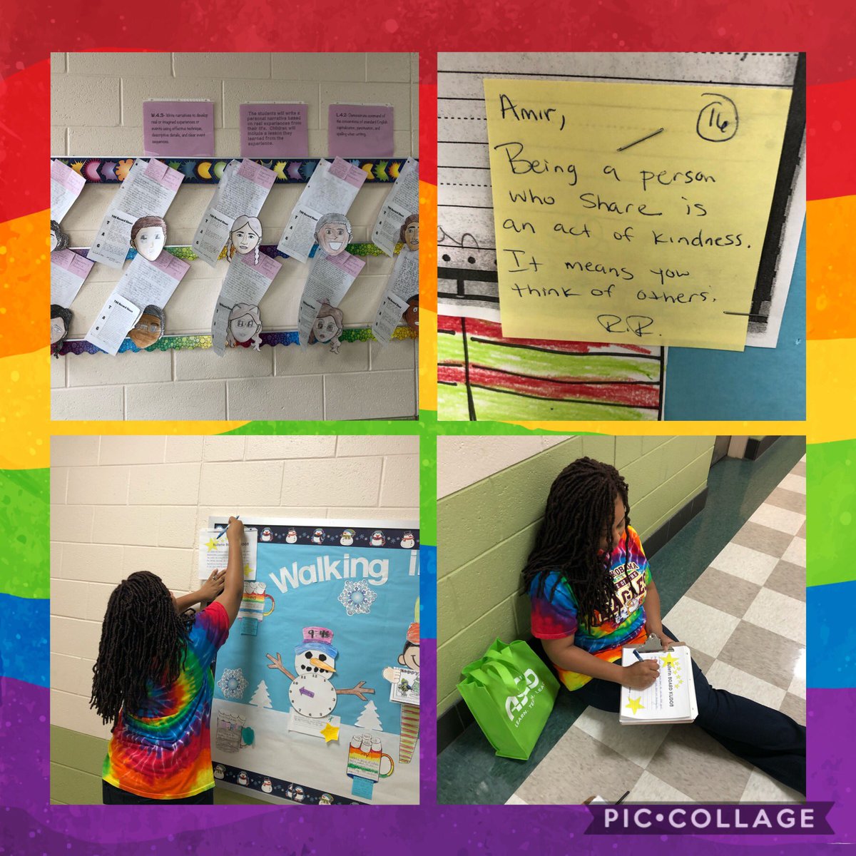 mashworth928's tweet photo. Feedback Friday! Our Awesome AP @AP_PaceWalker has a great idea! Let’s give feedback on our student displays of student work! It was fantastic! @pgcps @PGCPSK5RELA https://t.co/wQafdgeTay