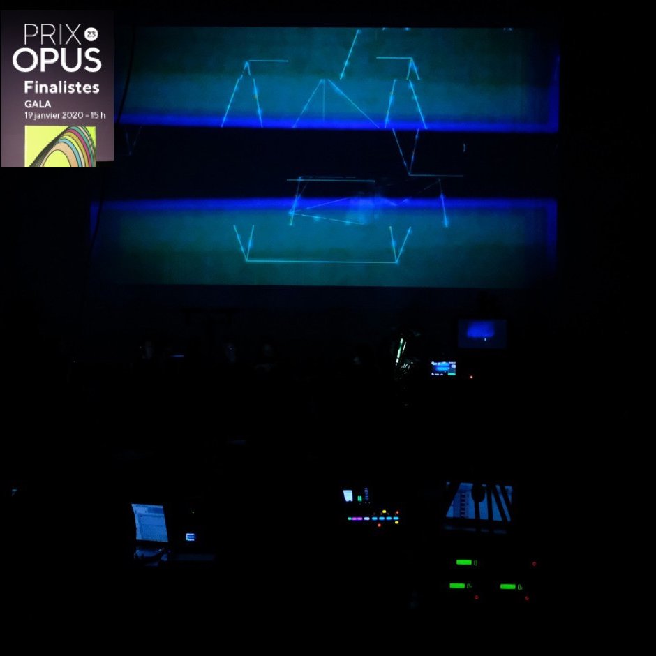 Bonne année ! ⚡️🔊Nous avons 2 concerts en nomination pour le Concert de l'année en Musiques actuelle/électroacoustique #PrixOpus @CQMOpus Isaiah Ceccarelli: Toute clarté m'est obscure + et Spationautes (direction artistique - Cléo Palacio-Quintin ! ) Rdv 19 janvier #gala #bravo