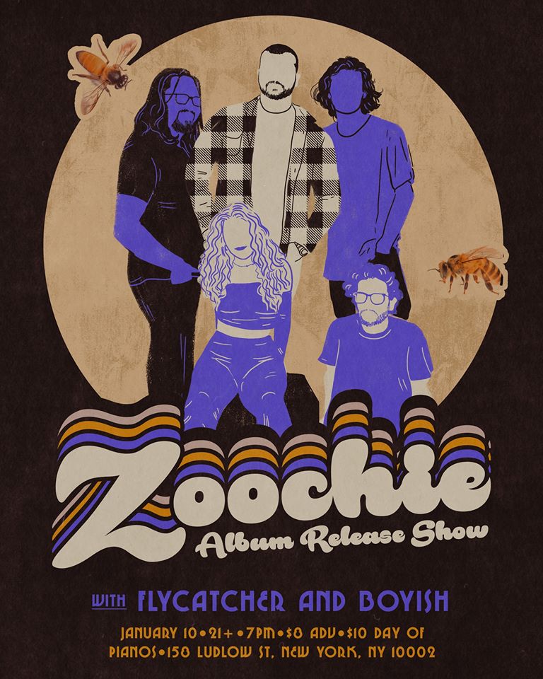 Tonight @PianosNYC  #newmusic #indierock band @zoochiemusic debuts their album #Honey #NYCevent @JackCurryYES #zoochie #rock #jazz  Details: suzeebehindthescenes.com/2020/01/indie-…