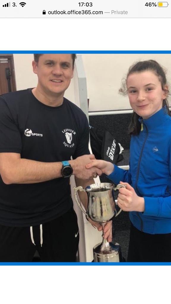 Well done Ella Walsh Munster and Leinster Squash champion. Spikeball too😁Brilliant girl.