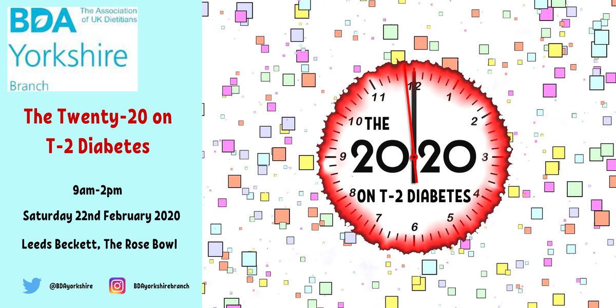 NusratkRD's tweet photo. Check out our @BDAyorkshire upcoming event: The Twenty-20 on T-2 Diabetes

Leeds Beckett University 
22 February 2020 9am-2pm
Tickets: https://t.co/mx1bZ6LNtK  (in person, slides only or video &amp; slides*)

*contact us for discount code for video &amp; slides ticket if you can't attend https://t.co/bm0RApBAHo