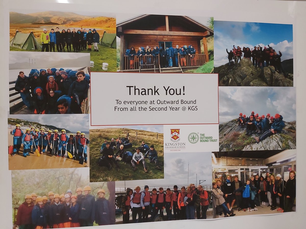 A wonderful memory of the Second Year Outward Bound adventure is now hanging in the HoY office. Thank you again <a href="/OutwardBoundUK/">The Outward Bound Trust</a> we are continuing to use the strategies we learnt from you. #kgsadventure #kgsaspiration <a href="/KGS1561/">Kingston Grammar</a> @KGSheadmaster