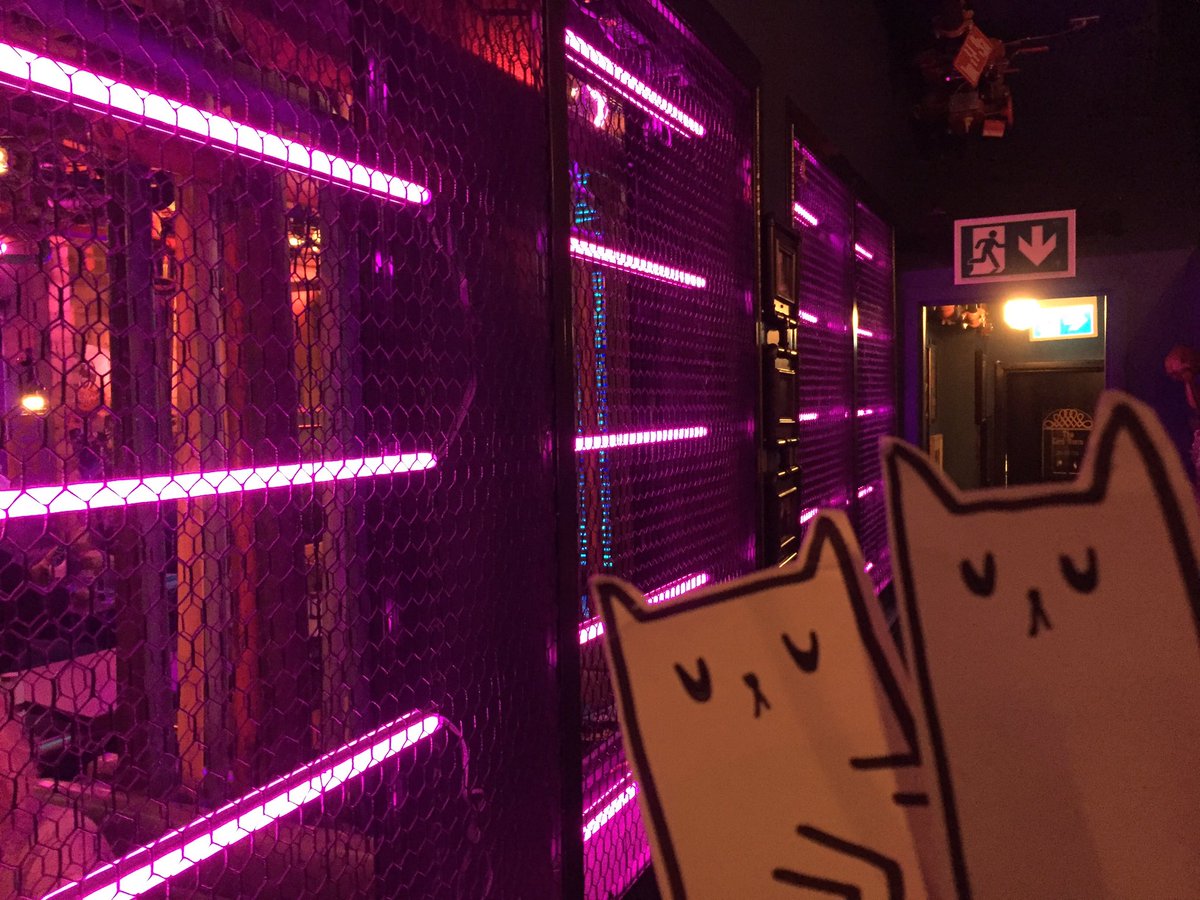 ghostcatscomic's tweet photo. The #GhostCats floated down to @stormcrowmanor last night and had a great time. New favourite Toronto bar, may have to haunt. https://t.co/fT3b0Vd8Kp