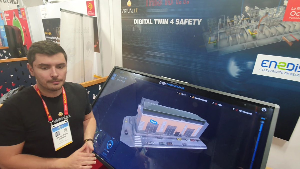 Came across <a href="/virtualitsarl/">Virtual-IT</a> yesterday ... some clever #DigitalTwin capabilities they have, with a nice example of their solution for an <a href="/enedis/">Enedis</a> #SubStation...

Video to follow, did not get around to editing it last night 😕

<a href="/LaFrenchTech/">La French Tech</a> at #CES2020
#FrenchTech #TeamExportFrance