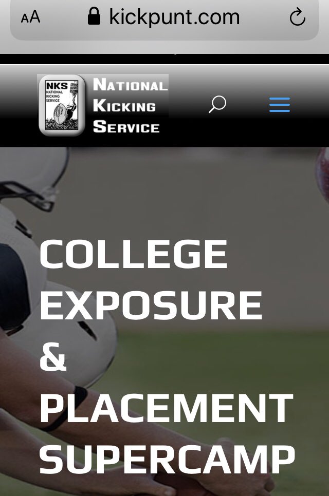 Hey guys just a few spots left in the National Kicking Service College Placement Supercamp. Do you need to be officially charted and ranked .. if your not on any radars.. or just need a tune up ...if so sign up now !!
January 18/19 @ Stetson University kickpunt.com/college-exposu…