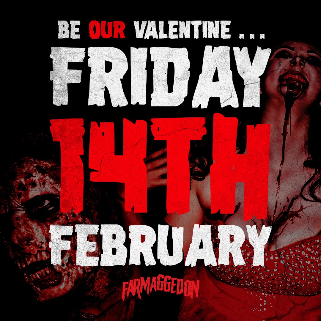 This Valentine's Day be OUR Valentine! 💘

Farmaggedon 2020 tickets will be going ON SALE from Friday 14th February! 😱😍

There is a lot more exciting news coming soon about Farmaggedon 2020, keep your eyes on our social channels for more information 👀

farmaggedon.com
