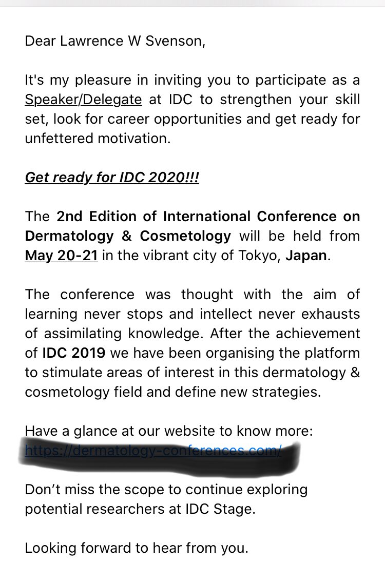 Larry_Svenson's tweet image. Hard to pass on the concept of “unfettered motivation.” 

#predatoryconference 
#predatoryemails