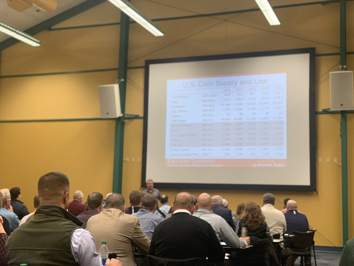 Looking forward to a great day <a href="/PUCommercialAg/">Purdue Center for Commercial Agriculture</a> for the Top Farmer  Conference 2020 with a packed house of producers and industry teams ready to kickoff the 2020 production year .     <a href="/farmcreditmid/">Farm Credit Mid-Am</a>  thanks for your sponsorship of today’s event . #TopFarmer20