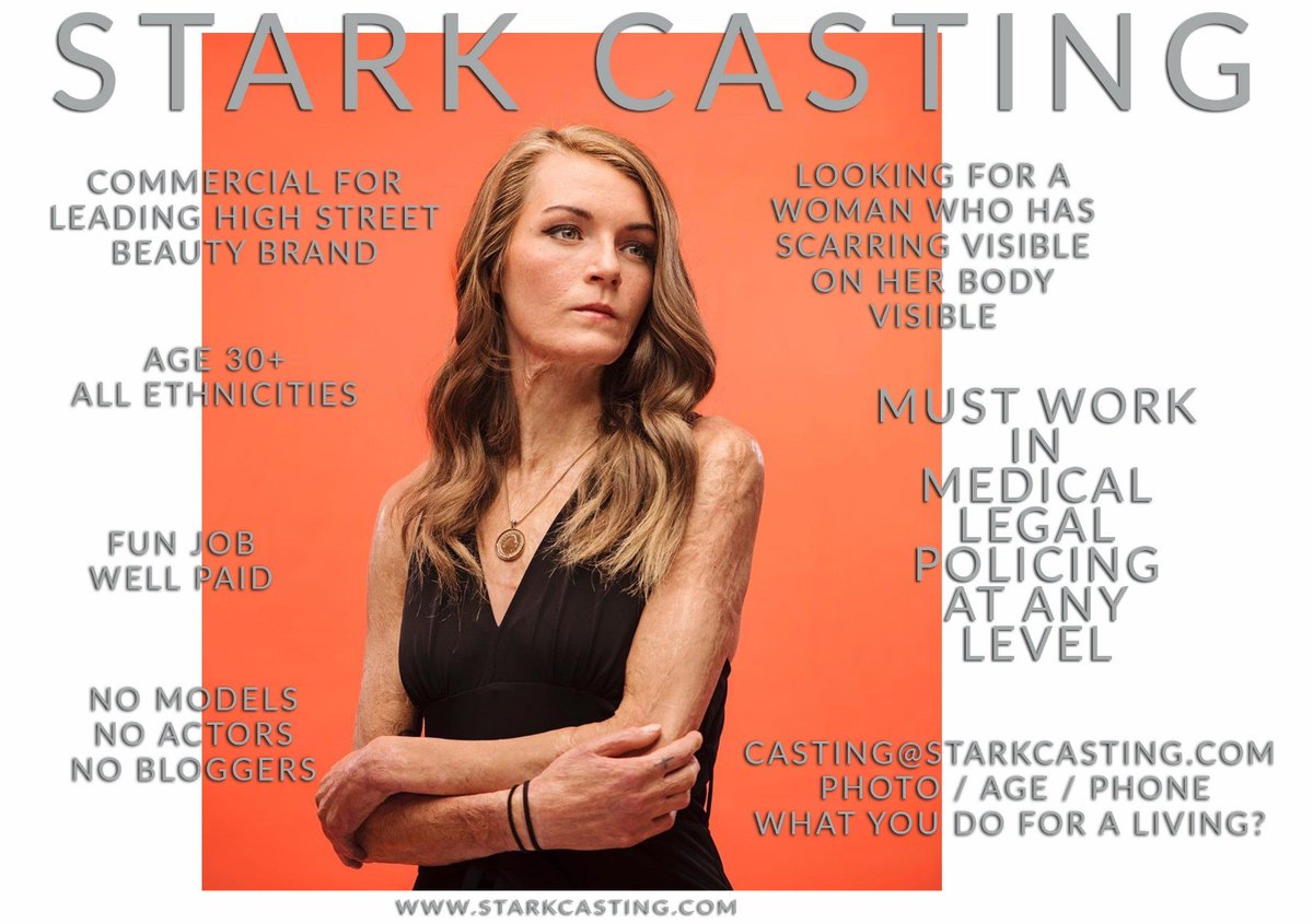 PaceRehab's tweet photo. Starkcasting are looking for an amputee female (+30) who works in either policing, medicine or law for an ident/commercial for Dove. casting in London:  Saturday 11th January, Tuesday 14th January 

Please email casting@starkcasting.com https://t.co/qFkDPBIgSm
