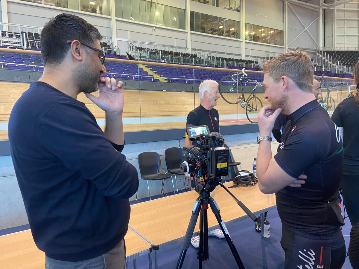 Brilliant day shooting a promo vid with Olympic Gold medal track cyclist <a href="/CallumSkinner/">Callum Skinner</a> inside the #Glasgow velodrome for our latest client <a href="/ProRiderCycling/">Pro Rider Cycling</a> with @silderkxmedia | #cycling #videoproduction #campaign #brandvideo #video #advertising