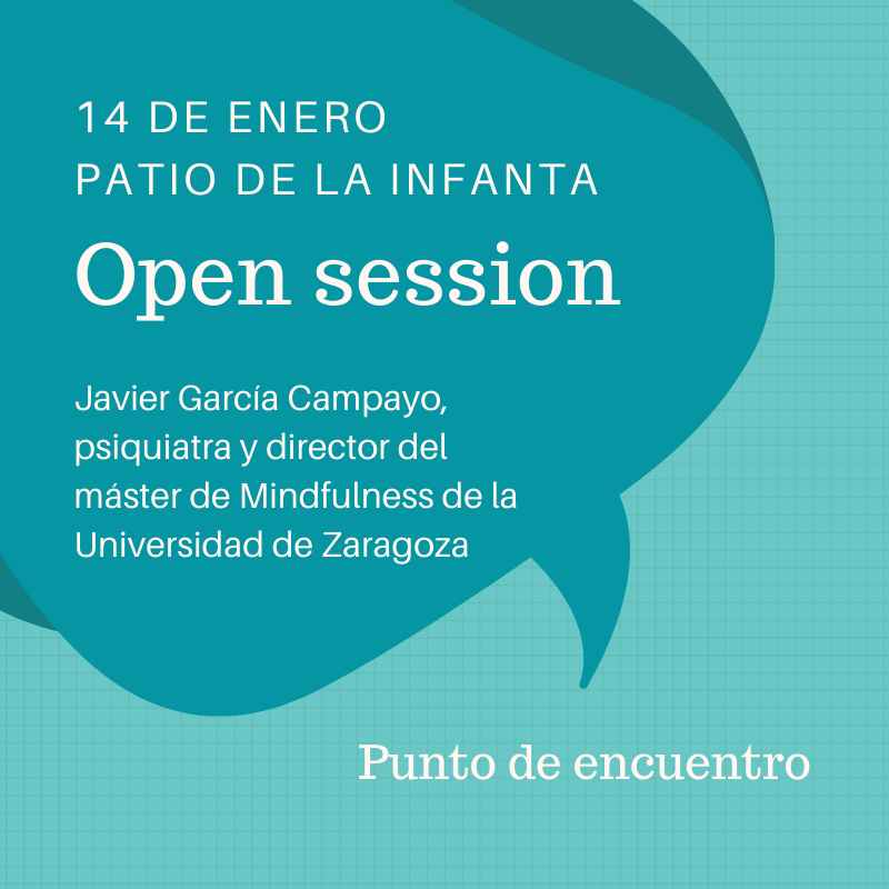 ProgramaPorTi's tweet photo. Este martes tienes una cita en la Open Session del trimestre del #BienestarMental en el #ProgramaPorTi. @jgarciacampayo referente en #Mindfulness en nuestro país, ofrecerá una charla abierta al público en el Patio de la Infanta a las 9:00. ¡Inscríbete ya! https://t.co/1WoNsK3Tdn https://t.co/xF84BqVrFw