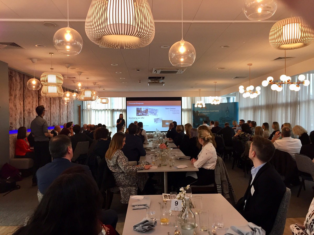 Next to speak at the <a href="/nottmpartners/">Nottingham Partners</a> lunch is Karen Bradford, Chief Executive of <a href="/GedlingBC/">Gedling Borough Council</a>, <a href="/GBCKarenBrad/">Karen Bradford</a>, who is providing updates on some of the exciting developments happening in the Gedling area, including improvements to town centres, housing and transport infrastructure.