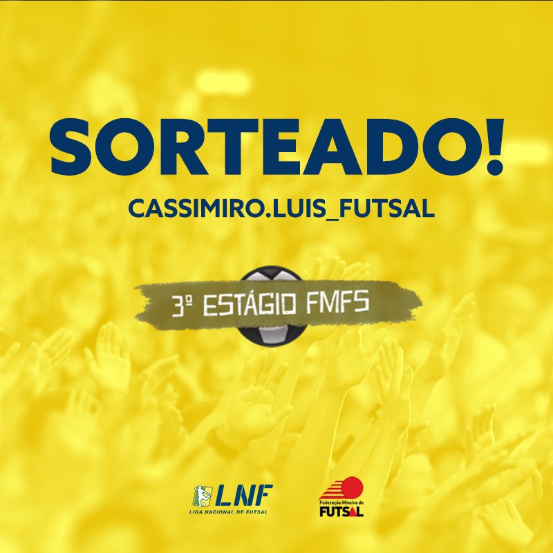 lnfontime's tweet photo. Parabéns, cassimiro.luis_futsal!
Você irá participar do 3º Estágio FMFS nos dias 23, 24 e 25 de janeiro em Belo Horizonte/MG. Entre em contato via direct com seu nome completo.
#LNF #FMFS #curso https://t.co/6i2fAZagpv