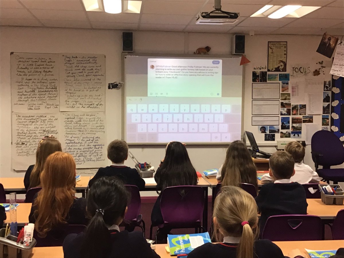 MrDurraniY5's tweet photo. @PhilipPullman Good afternoon Phillip Pullman! We are currently planning to write our own gothic fantasy tale based on your brilliant story ‘Clockwork’! Do you have any advice or writing tips for how to write an effective story opening that will hook the reader in? From Y5JD https://t.co/ymNe81fKd0
