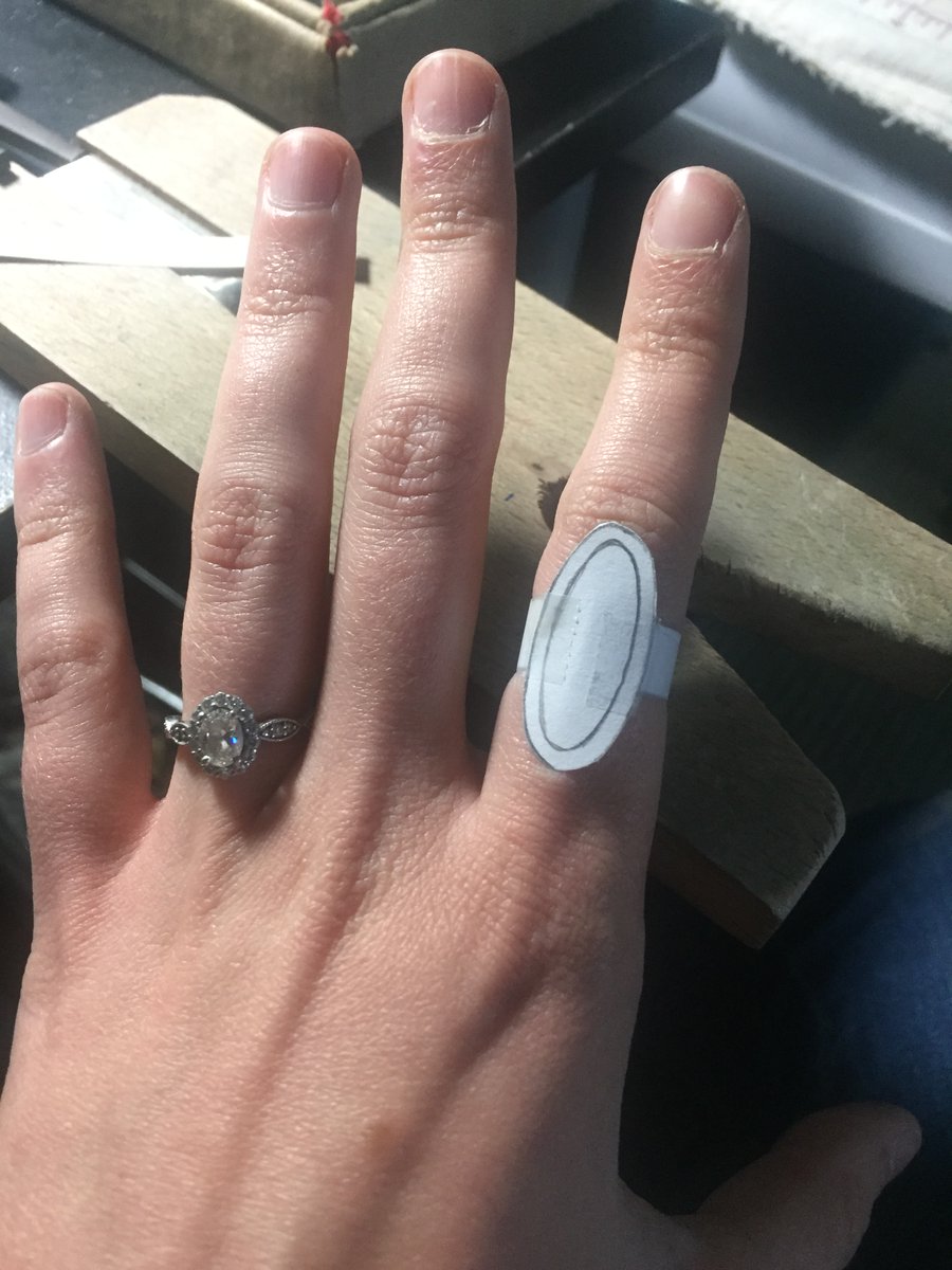 hammer_heart_'s tweet photo. Back to the work bench! This will be quite the statement ring. Made from sterling silver and featuring a black onyx cabochon in bezel setting. Are you a ring person? If so what ring do you always wear? 💍 #handmade #createandcultivate https://t.co/zMiwEzfNI5