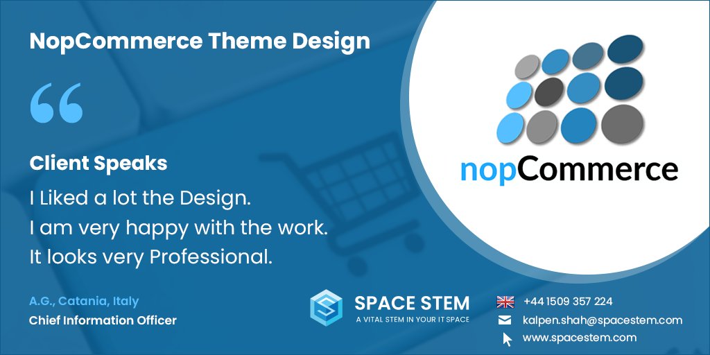 spacestem's tweet image. Are You looking for Custom Theme Design in nopCommerce - Meet Space Stem

TRY Space Stem nopcommerce services at NO COST, NO HIDDEN CONDITIONS and NO QUESTIONS asked....

bit.ly/36Bs8k7

#nopCommercedevelopers , #nopCommerce #nopCommerceDevelopment #nopCommercedesign