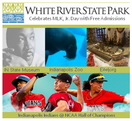 Just a week away from MLK Day when attractions @WhiteRiverStPrk in @VisitIndy offer FREE admission & parking in exchange for non-perishable food donations for Gleaners.