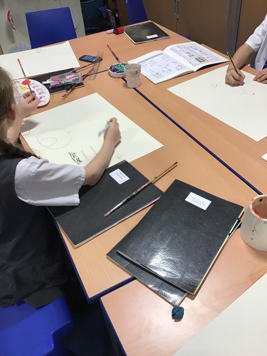muchwooltony5's tweet photo. This week we are Artists! We have looked at how to bring stories to life using pictures! Today we practised painting our storyboards before we put them onto fabric next week #artmuchwoolton #talkingtextiles #colourmixing https://t.co/YISk8axBG1