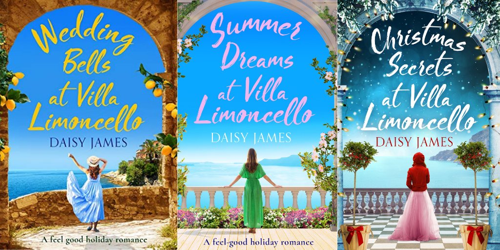 daisyjamesbooks's tweet photo. *On Offer - all three books are just 99p each today!* 
Dreaming of summer sunshine? Why not escape to sunny Italy &amp; stay at the gorgeous Villa Limoncello? 🍋🇮🇹🌄❄️🎄🍋🇮🇹🌄❄️🎄🍋🇮🇹🌄 #onoffer #Tuscany #kindlereads #kindledeals #FridayFeeling #chicklitreads https://t.co/mP19n9tdIz https://t.co/yC9uRBazwZ