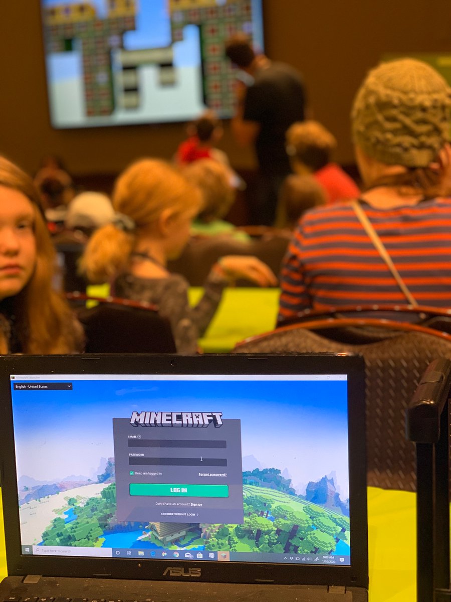 PreEmptive's tweet photo. Full house this morning for @truist and sons talk at #kidzmash #codemash2020 #Minecraft #Redstone https://t.co/T2haNFpXqB