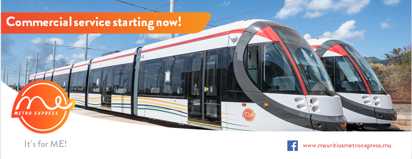MAURITIUS: First 13 km section of new light rail system in commercial service as of 10 Jan 2020: