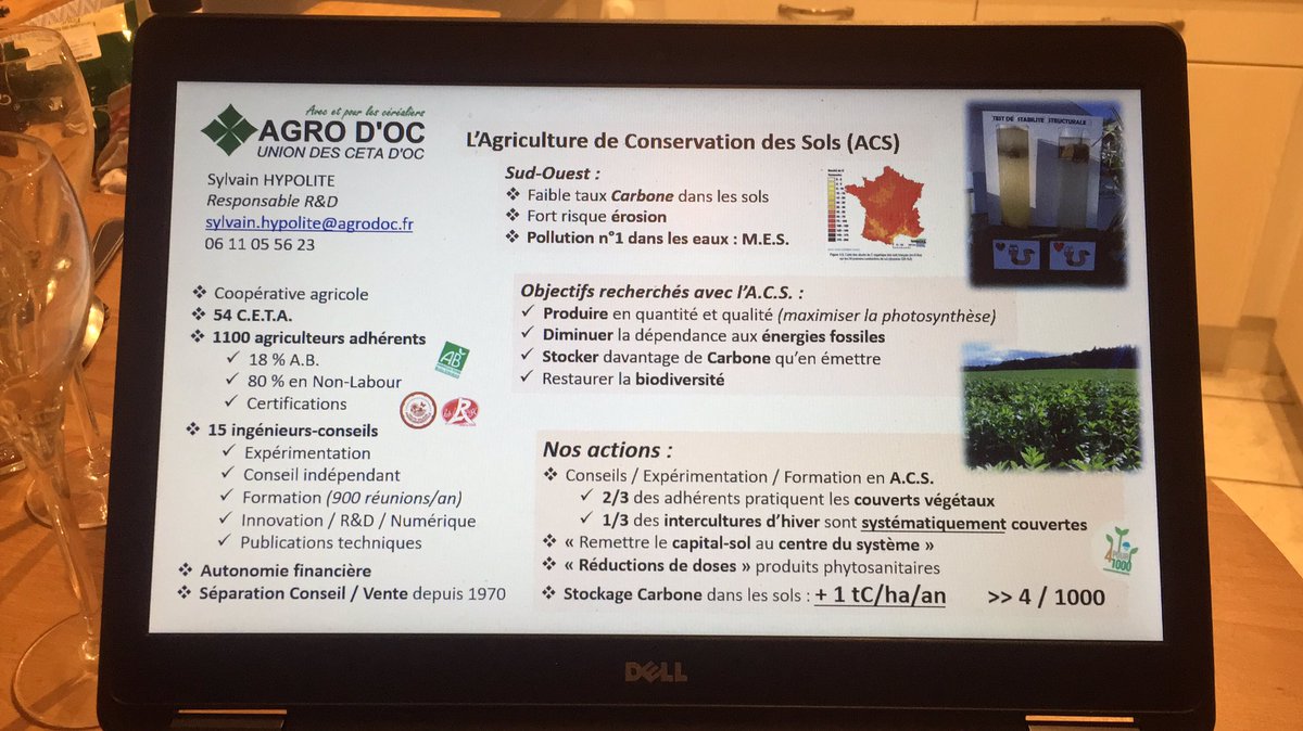 HypoliteSylvain's tweet photo. Rencontre et discussion avec le ministre de l’agriculture Didier Guillaume ce matin chez NATAIS. 
Accompagnement des agriculteurs en agriculture de conservation des sols et stockage de carbone dans les sols 👍🏼👍🏼👍🏼 https://t.co/nEJKnLnAGm