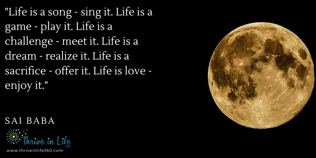 ThriveInLife360's tweet photo. Embrace each day!
#qotd https://t.co/ModpDQHr2N