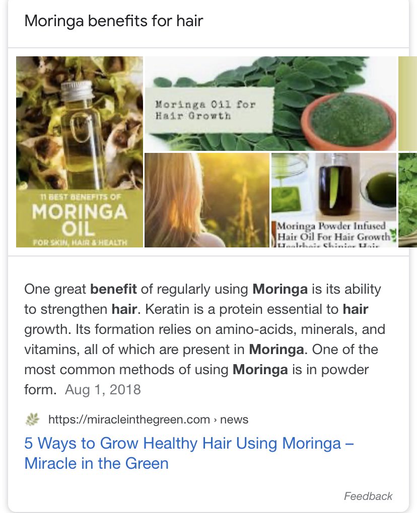 Tms Ruge A Twitter Here S A Nice Primer On Moringa Benefits For Healthy Hair Https T Co Y5huvrko6h Https T Co Bsgr9ijnhx