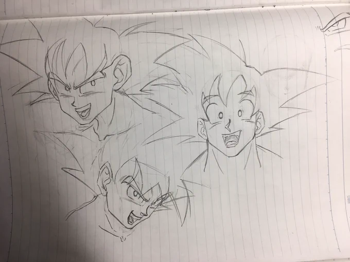 久しぶりにドラゴンボール描いたけどやっぱきちぃ... 