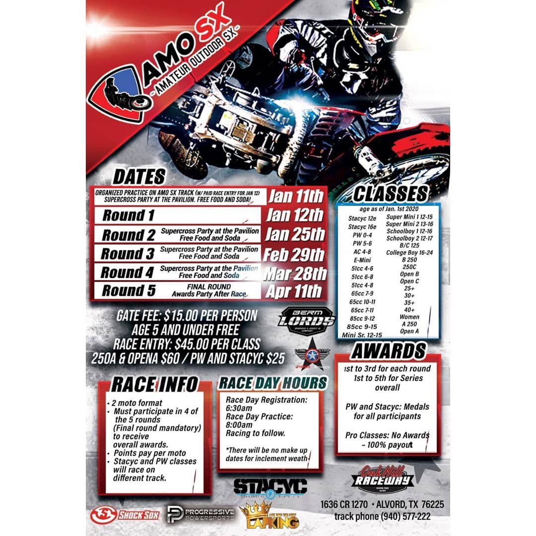 LK Moto squad will be checking out the action <a href="/oakhillmx/">Jeff Oldenburg</a> this weekend! Swing by to DEMO and get a taste of what Social Racing is all about❗️WHY NOT⁉️ 🤘🏁🏆🛵
#lapking #socialracing #dirtbikes #oakhillmx #amosx