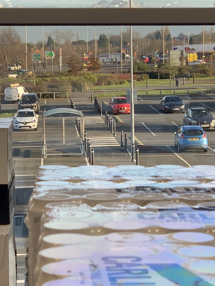 littleduckquack's tweet photo. Big accident at Burnt Tree. Avoid! Tailbacks v bad and air ambulance is on scene #dudley #burnttree #accident https://t.co/sxLKmEm4aE