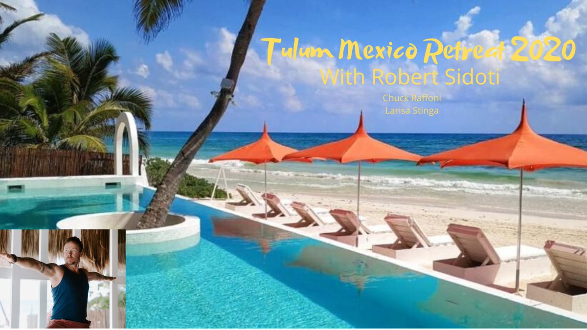 robertsidoti.com/tulum-retreat-…

Join Broga®'s Robert Sidoti  along with guest instructor <a href="/chuckraf/">Yoga With Chuck</a> next month in Tulum, Mexico.

Use Promo Code:  NewDecadeNewYou to save $400.00
