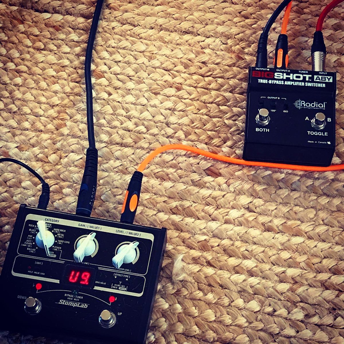 upshotbanduk's tweet photo. Little Amps doing the heavy lifting today! #MicroTerror @OrangeAmps #MV50 @VOXamps @voxampsuk #StompLab #NewMusic #Album #Recording at @ArpCreative https://t.co/MWHPDo6h4v