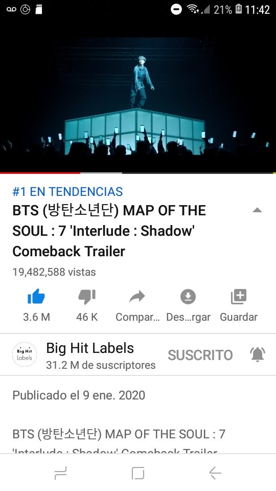 MSBM30181539's tweet photo. En Argentina sigue #1 en tendencias y ya falta poco menos 600mil para llegar a los 20M 👏👏👏🤗💜
#ShadowBySuga #ShadowTo20M @BTS_twt https://t.co/piAYgpXqSt
