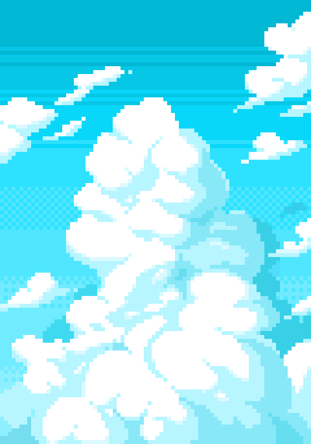 Jiji お題 空 ドット絵版毎日真剣60分1本勝負 Aseprite Pixelart ドット絵