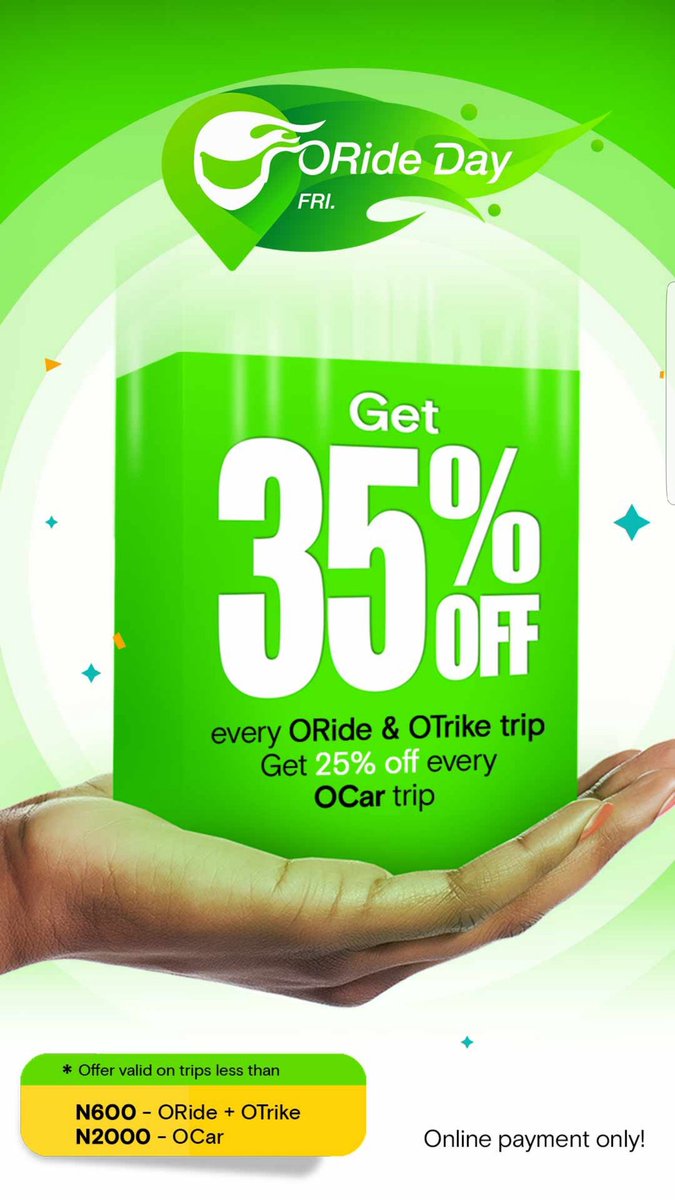 IlorinOride's tweet photo. It's still Oride Day today. Hurry & take advantage of this amazing offer. #OrideIlorin #OrideDay https://t.co/jzBHz2xLg9