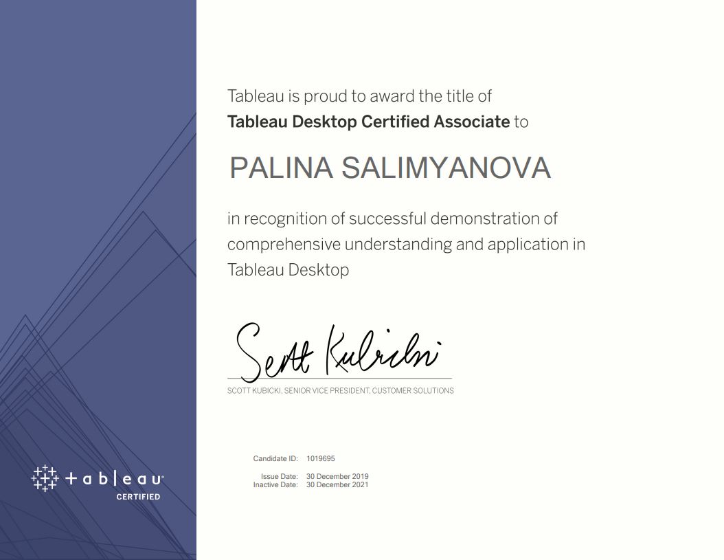 Solbeg1's tweet photo. #SolbegSoft is highly proud of its talented employees! We eagerly strive to congratulate our #PM, Polina Salimyanova, on becoming a #Tableau #Desktop #Certified #Associate and #ICAgile Certified Professional in #Agile #Project #Management. https://t.co/c1xcbAWJmt