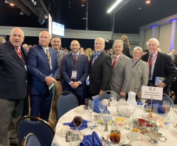 kyoilgas's tweet photo. The Kentucky Oil and Gas Association was well represented at the 25th Annual @KyChamber Day Dinner last night. We are proud to be a part of an organization that helps to advocate for Kentucky’s oil and gas operators/producers. #KOGAstrong #oilandgas https://t.co/lm06ZiQKpa