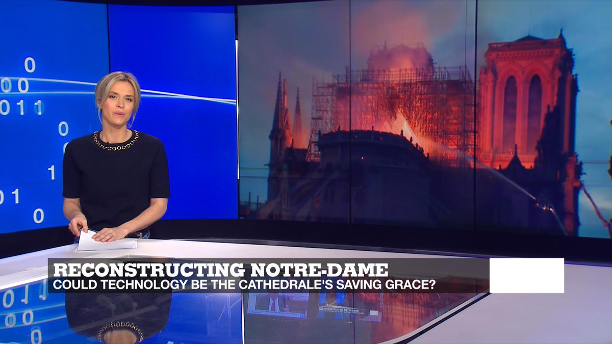 juliasieger's tweet image. Almost a year after the #NotreDame fire, scientists are still trying to find the best way to rebuild the monument. 3D scans, acoustics, video games: is technology its saving grace? Find out in our special #tech24 edition. SAT 2:10pm @France24_en @ArtGraphPat  @UbisoftFR @LimsiLab